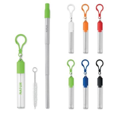 Collapsible Stainless Steel Straw & Brush